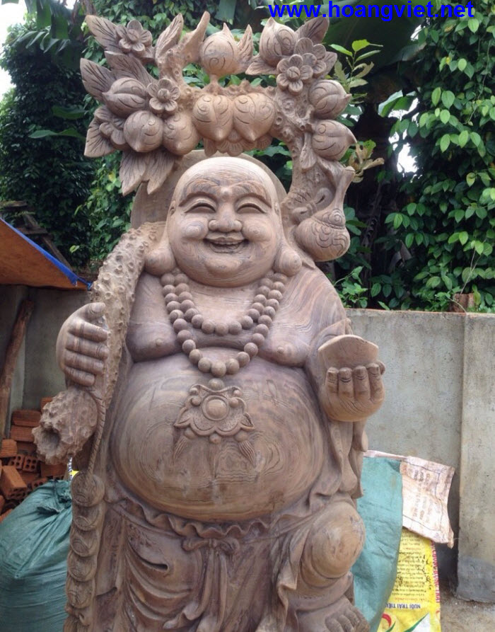 Tượng di lạc bằng gỗ thủy tùng daklak Tượng di lạc bằng gỗ thủy tùng daklak