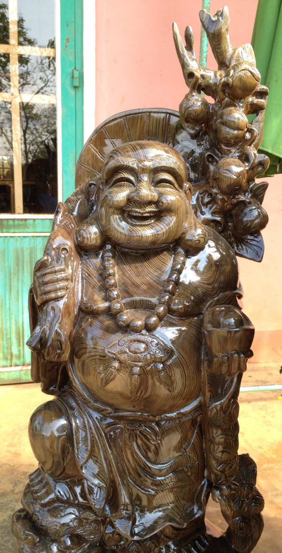 Tượng di lặc gỗ thủy tùng cao 1.0m Tượng di lặc gỗ thủy tùng cao 1.0m