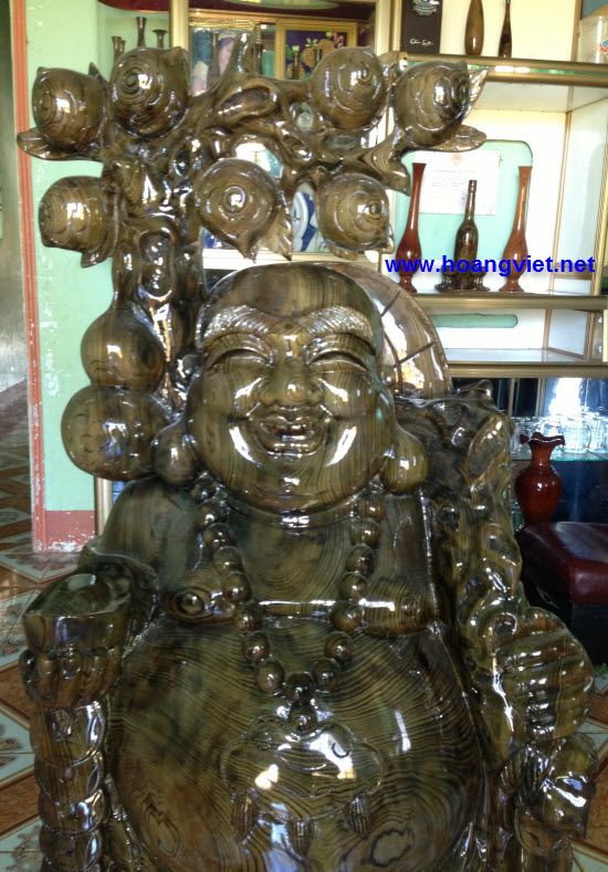 Tượng di lặc bằng gỗ thủy tùng cao 1.2m Tượng di lặc bằng gỗ thủy tùng cao 1.2m