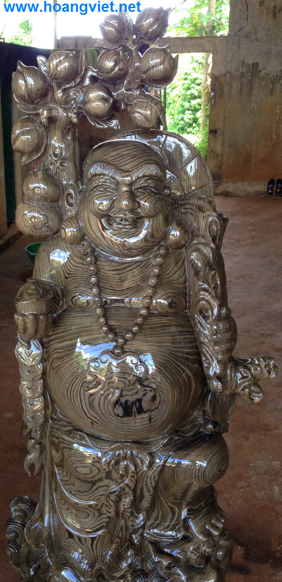 Tượng phật di lặc bằng gỗ thủy tùng Tượng phật di lặc bằng gỗ thủy tùng