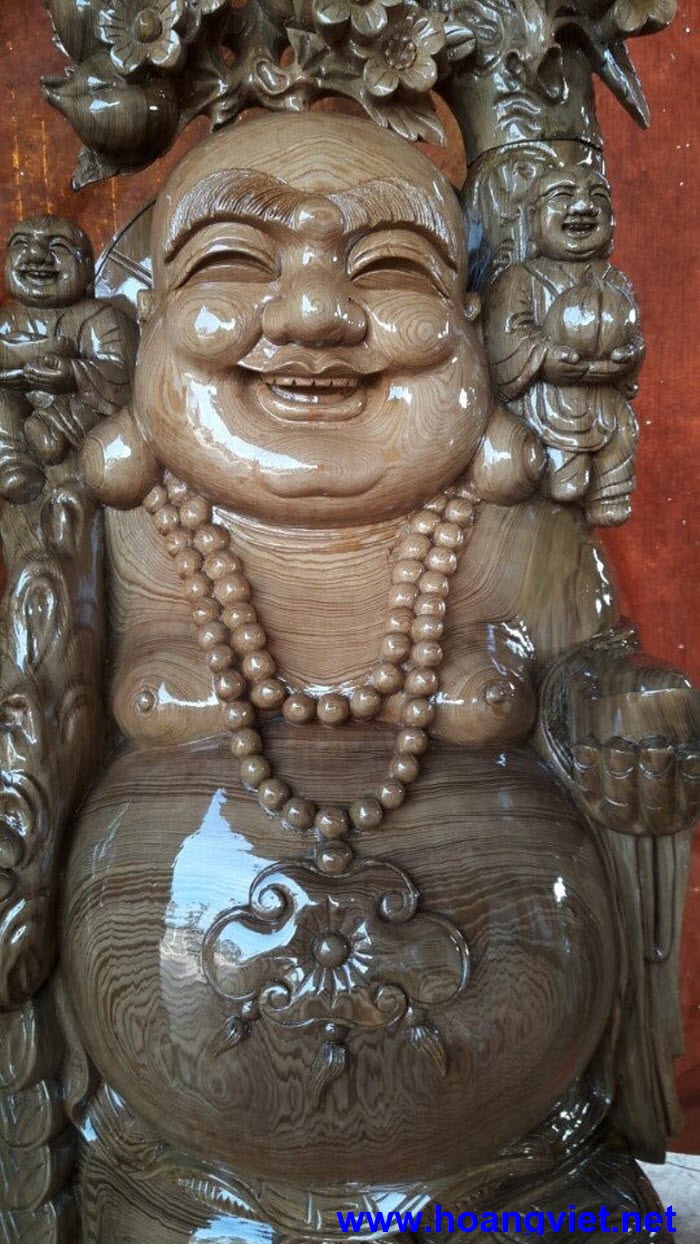Tượng phật di lặc đẹp làm bằng gỗ quý Tượng phật di lặc đẹp làm bằng gỗ quý