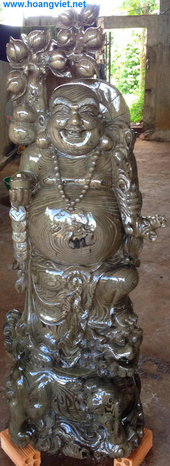 Tượng phật di lặc bằng gỗ thủy tùng Tượng phật di lặc bằng gỗ thủy tùng