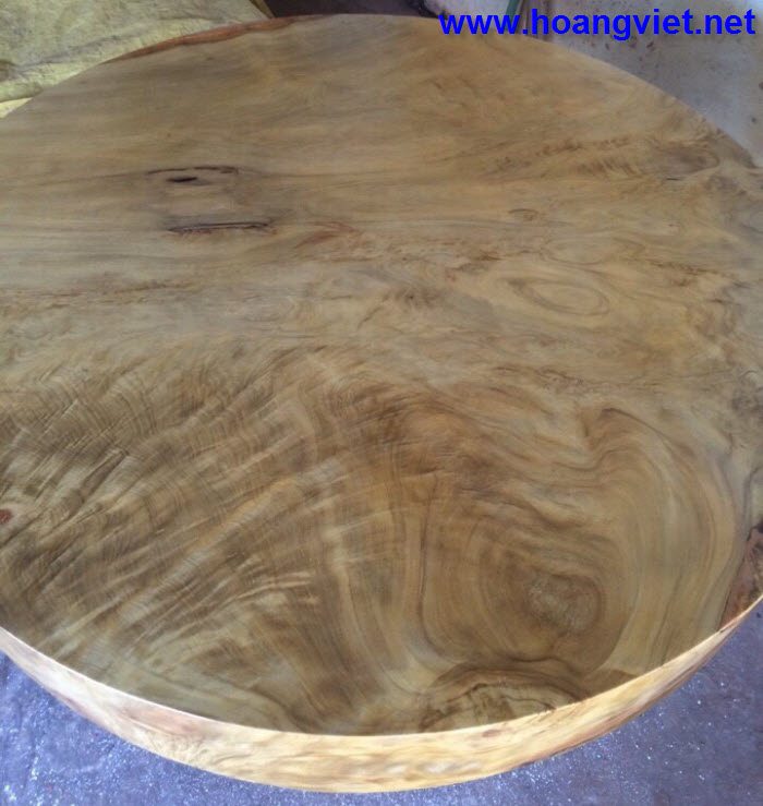 Bàn ăn hình tròn gỗ dổi đá Bàn ăn hình tròn gỗ dổi đá