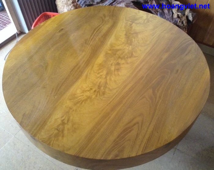 Bàn tròn gõ bông lau Bàn tròn gõ bông lau