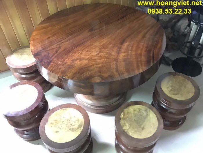 Bộ bàn tròn gỗ muồng giá rẻ Bộ bàn tròn gỗ muồng giá rẻ
