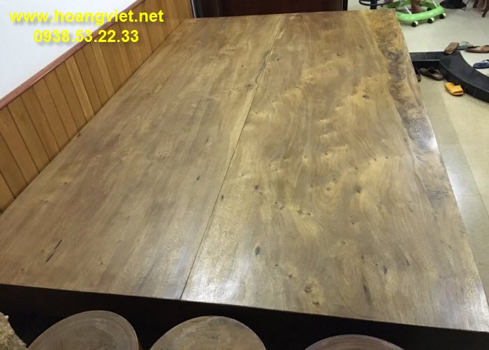 Sập gỗ phay vàng