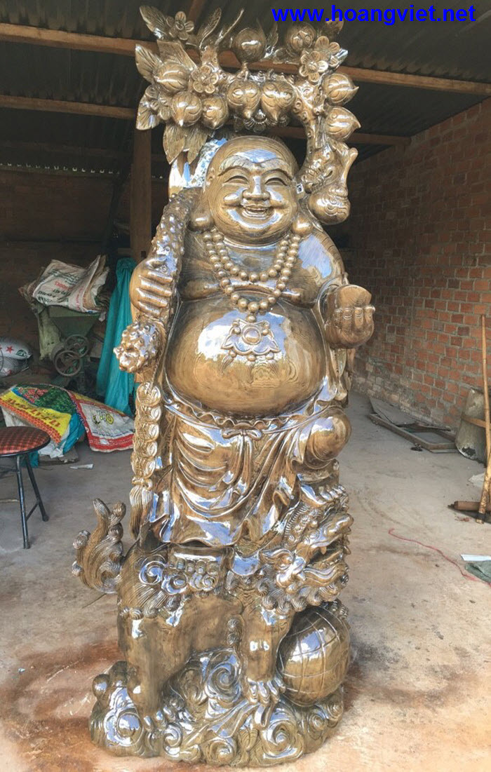 Tượng di lặc bằng gỗ thủy tùng Tượng di lặc bằng gỗ thủy tùng