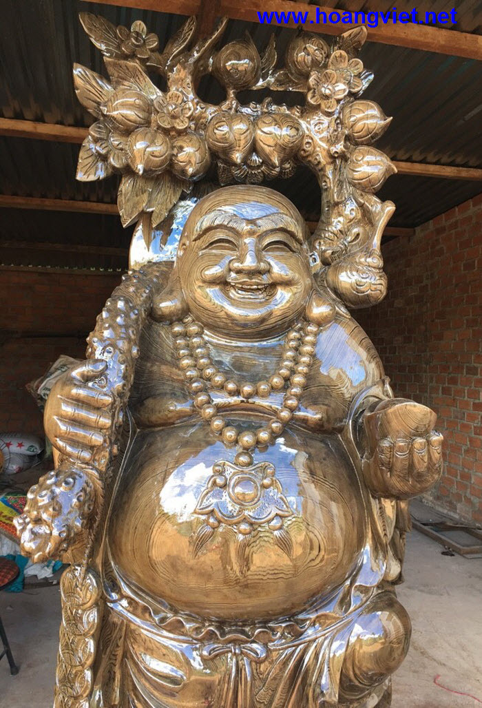 Tượng di lặc bằng gỗ thủy tùng Tượng di lặc bằng gỗ thủy tùng