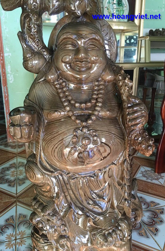 Tượng di lạc gỗ thủy tùng Tượng di lạc gỗ thủy tùng