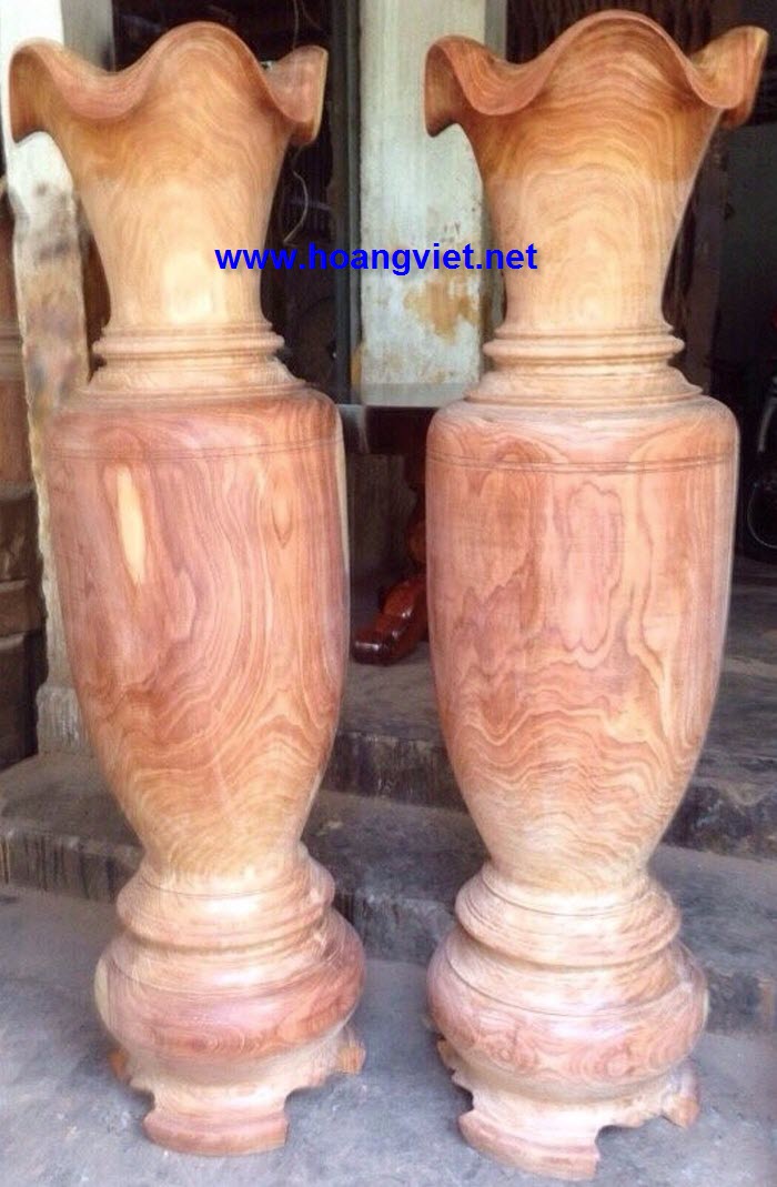Lộc bình gỗ gõ đỏ hàng mộc Lộc bình gỗ gõ đỏ hàng mộc