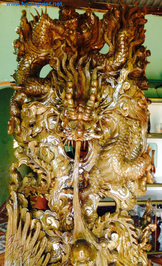 Chi tiết tranh tứ linh gỗ thủy tùng cao 2.3m Chi tiết tranh tứ linh gỗ thủy tùng cao 2.3m