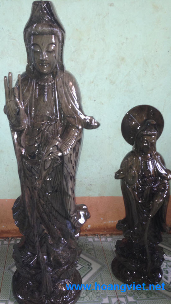 Tượng quan âm gỗ thủy tùng  Tượng quan âm gỗ thủy tùng