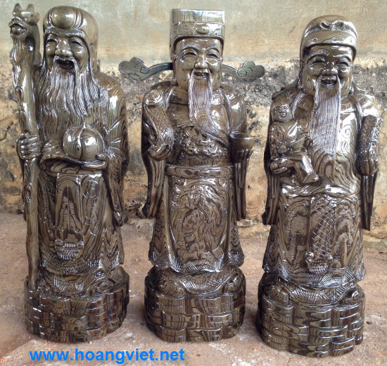 Tượng phúc lộc thọ bằng gỗ Tượng phúc lộc thọ bằng gỗ