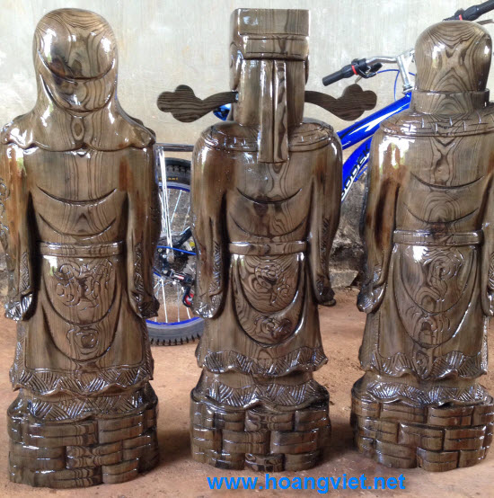 Tượng phúc lộc thọ bằng gỗ Tượng phúc lộc thọ bằng gỗ