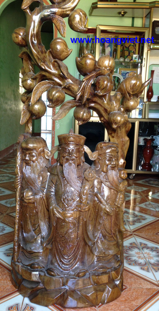 Tượng phúc lộc thọ gỗ thủy tùng Tượng phúc lộc thọ gỗ thủy tùng