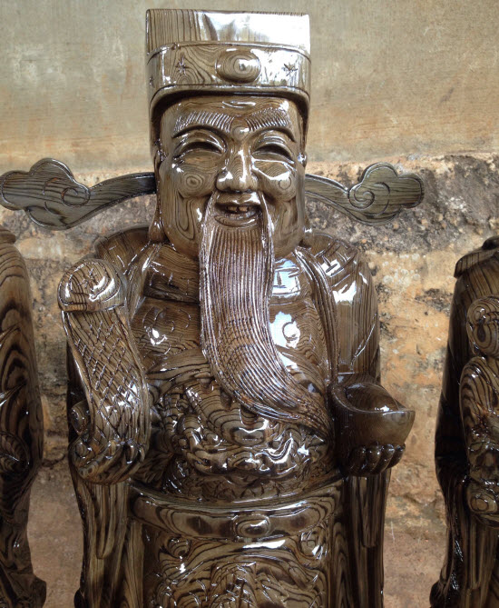 Tượng phúc lộc thọ bằng gỗ Tượng phúc lộc thọ bằng gỗ