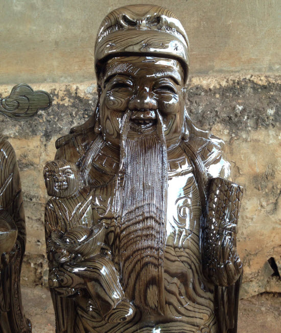 Tượng phúc lộc thọ bằng gỗ Tượng phúc lộc thọ bằng gỗ