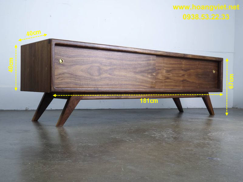 Kệ tivi gỗ có chó hiện đại Kệ tivi gỗ có chó hiện đại