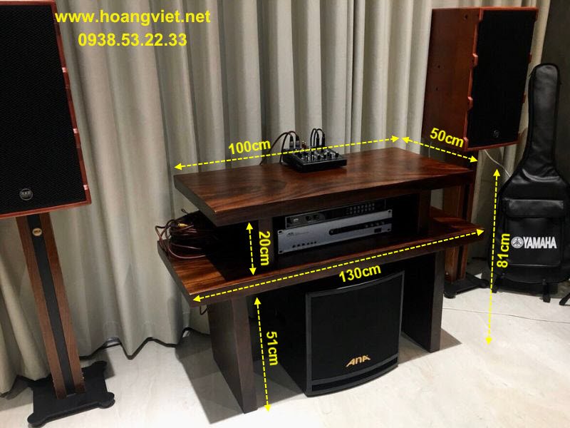 Kệ tivi để dàn âm thanh gỗ tự nhiên me tây Kệ tivi để dàn âm thanh gỗ tự nhiên me tây