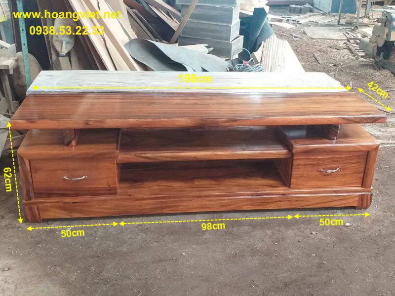 Kích thước kệ tivi gỗ me tây nguyên tấm Kích thước kệ tivi gỗ me tây nguyên tấm