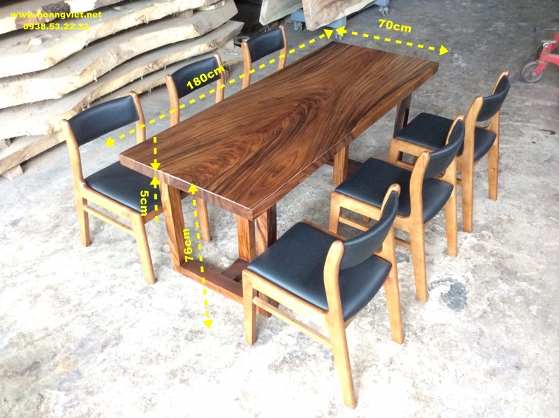 Kích thước bàn ăn gỗ 6 ghế bella Kích thước bàn ăn gỗ 6 ghế bella