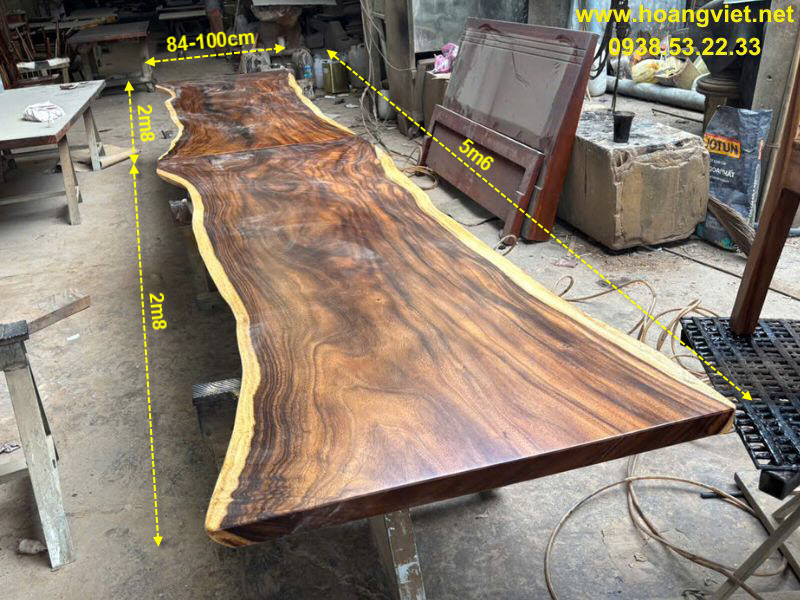 Kích thước bàn họp gỗ me tây ghép 2 tấm Kích thước bàn họp gỗ me tây ghép 2 tấm
