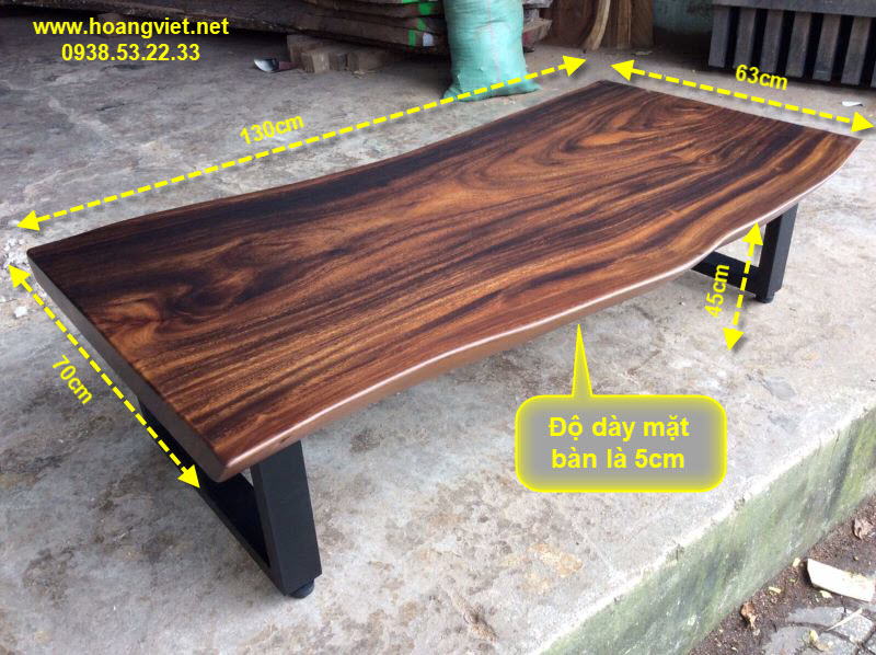 Kích thước bàn trà gỗ me Kích thước bàn trà gỗ me