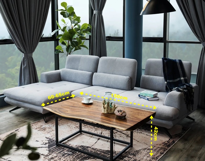 Kích thước bàn trà sofa chữ nhật cạnh tự nhiên Kích thước bàn trà sofa chữ nhật cạnh tự nhiên