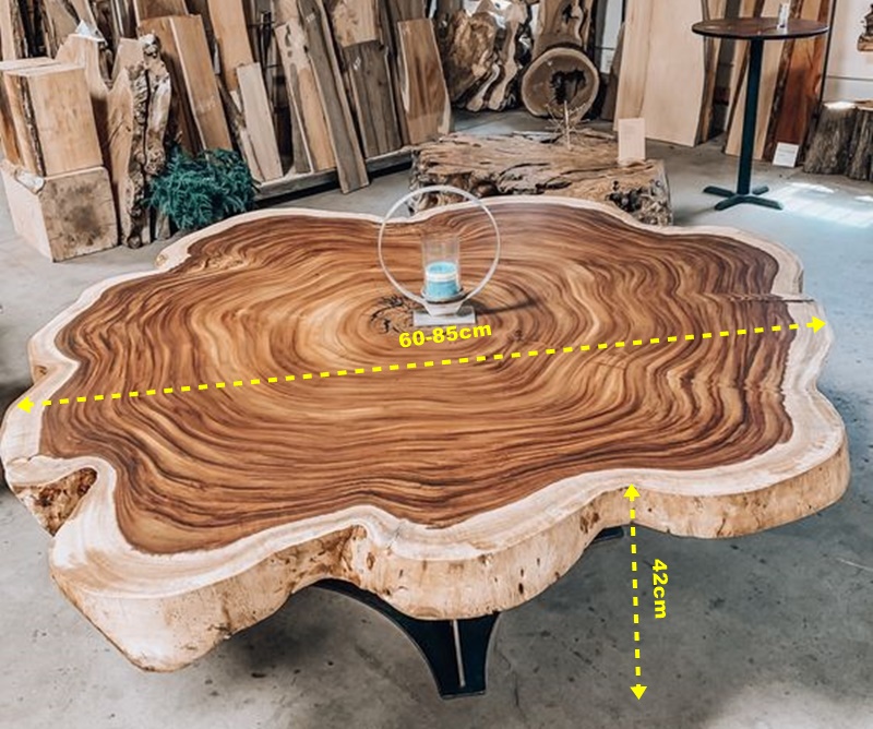 Kích thước bàn trà tròn cạnh tự nhiên Kích thước bàn trà tròn cạnh tự nhiên