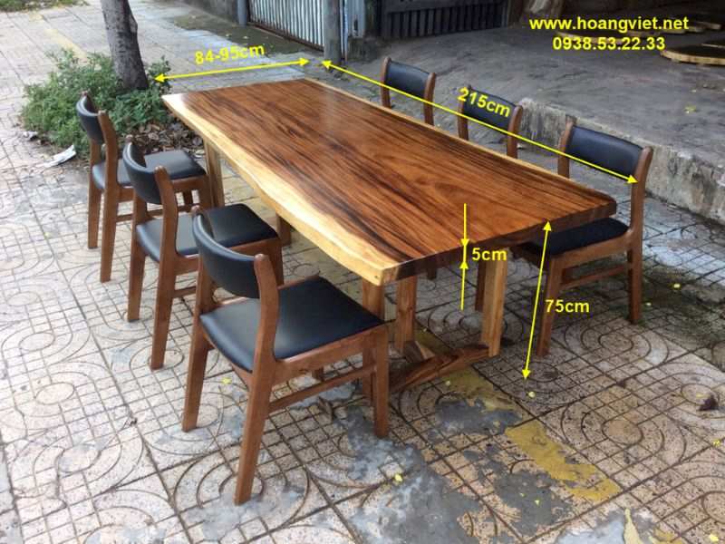 Kích thước bộ bàn ăn 6 ghế bella Kích thước bộ bàn ăn 6 ghế bella