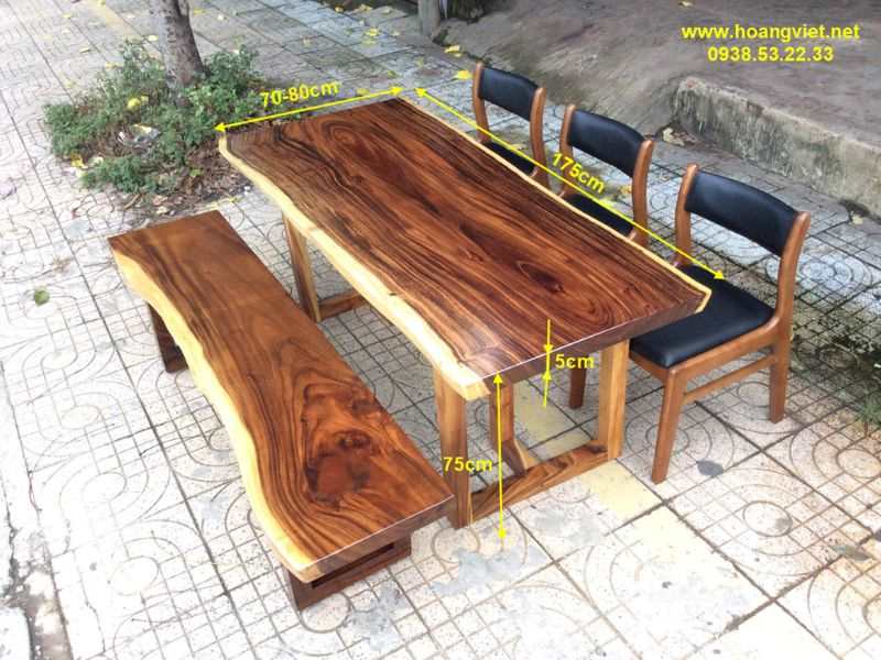 Kích bàn ăn 6 người ghế băng dài Kích bàn ăn 6 người ghế băng dài