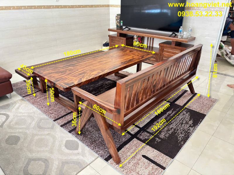 Kích thước bàn k3 có tựa gỗ me tây. Kích thước bàn k3 có tựa gỗ me tây.