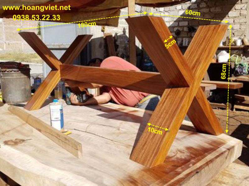 Kích thước chân bàn gỗ chữ X Kích thước chân bàn gỗ chữ X