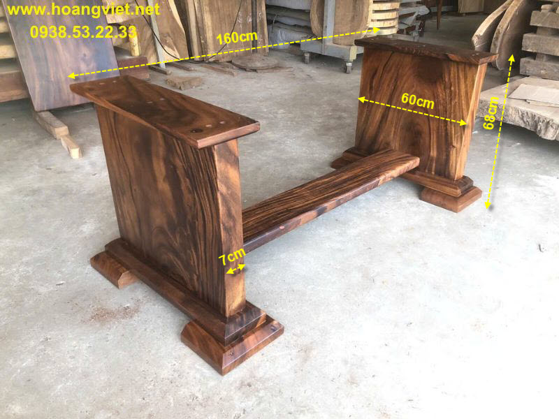 Kích thước chân bàn gỗ nguyên khối Kích thước chân bàn gỗ nguyên khối