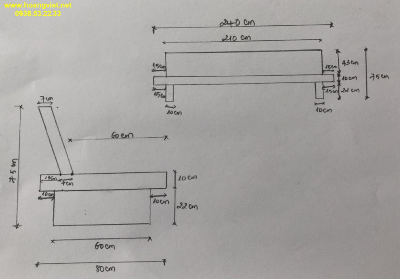 Kích thước ghế sofa gỗ nguyên khối Kích thước ghế sofa gỗ nguyên khối