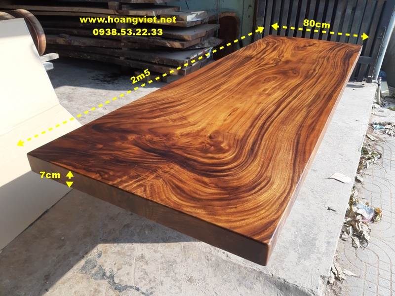 Kích thước mặt bàn me tây nguyên tấm Kích thước mặt bàn me tây nguyên tấm