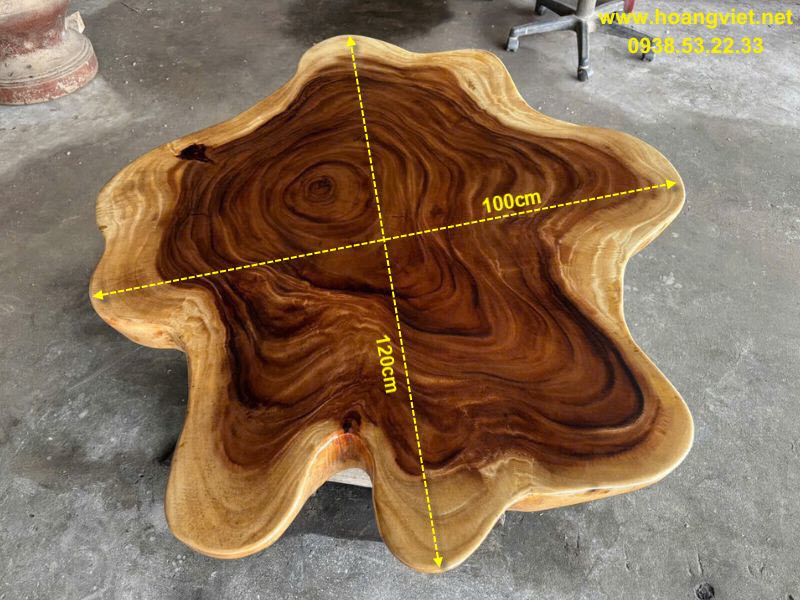 Kích thước mặt bàn trà tròn tự nhiên đẹp và nghệ thuật Kích thước mặt bàn trà tròn tự nhiên đẹp và nghệ thuật