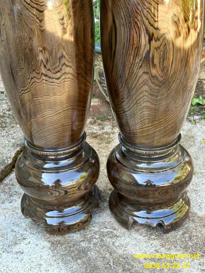 Lọ hoa gỗ thủy tùng cao 95cm đường kính 22cm Lọ hoa gỗ thủy tùng cao 95cm đường kính 22cm