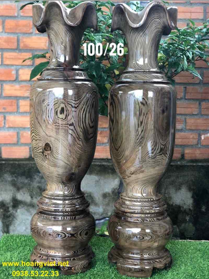 Lộc bình gỗ thủy tùng cao 1m đường kính 26cm Lộc bình gỗ thủy tùng cao 1m đường kính 26cm