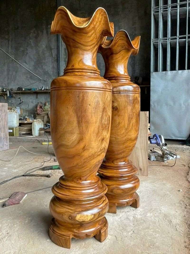 Lục bình gỗ me tây đường kính 45cm cao 167cm Lục bình gỗ me tây đường kính 45cm cao 167cm