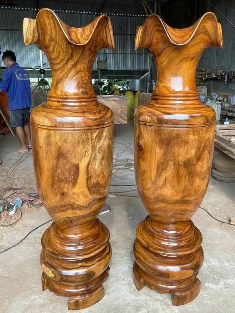 Lục bình gỗ me tây đường kính 45cm cao 167cm Lục bình gỗ me tây đường kính 45cm cao 167cm