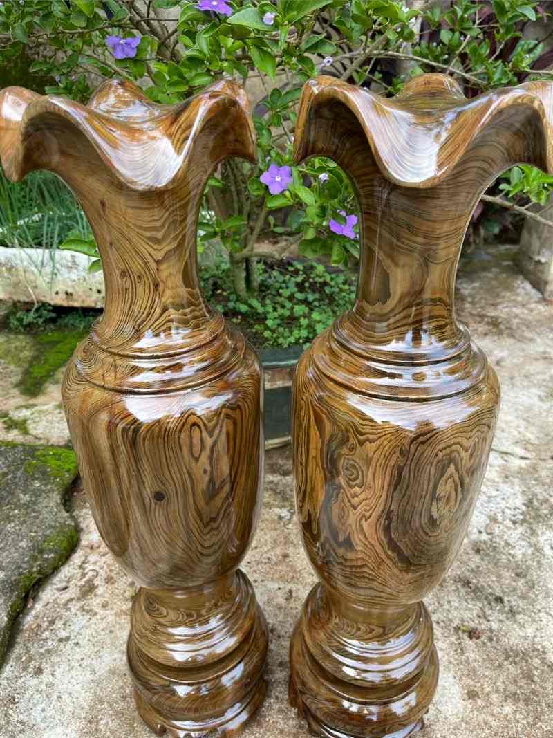 Lục bình gỗ thủy tùng cao 68cm đường kính 20cm Lục bình gỗ thủy tùng cao 68cm đường kính 20cm