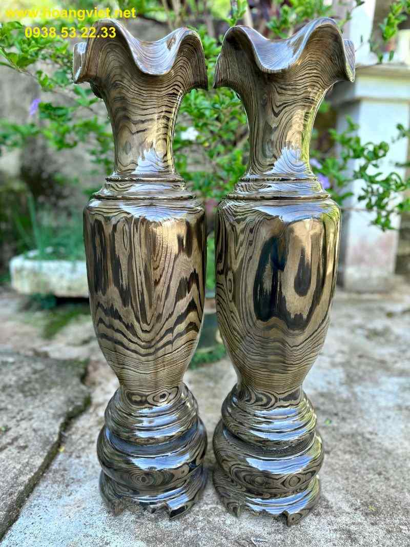 Lục bình gỗ thủy tùng cao 79cm đường kính 20cm Lục bình gỗ thủy tùng cao 79cm đường kính 20cm