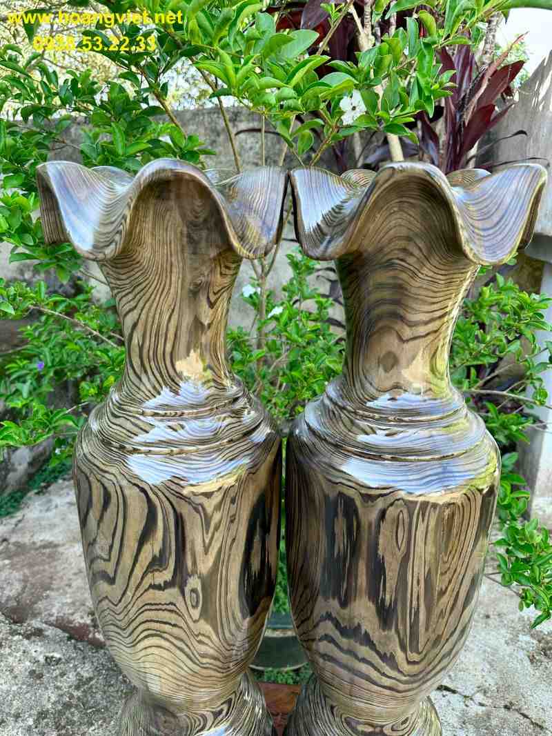 Lục bình gỗ thủy tùng cao 79cm đường kính 20cm Lục bình gỗ thủy tùng cao 79cm đường kính 20cm