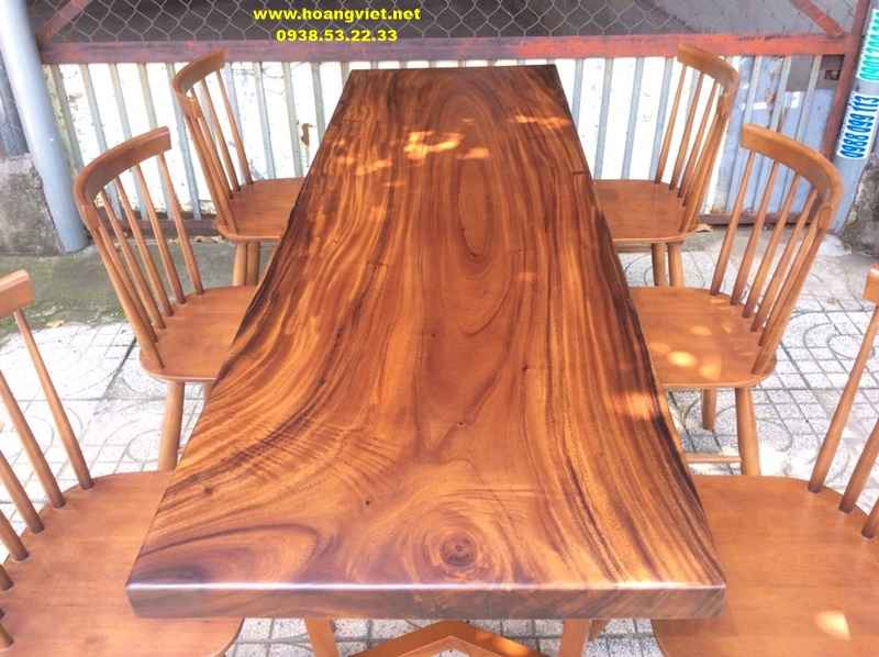 Mặt bàn ăn 6 ghế concorde gỗ me tây Mặt bàn ăn 6 ghế concorde gỗ me tây