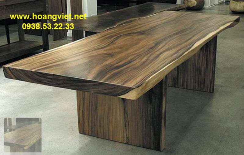 Chân bàn và mặt bàn gỗ nguyên tấm me tây Chân bàn và mặt bàn gỗ nguyên tấm me tây
