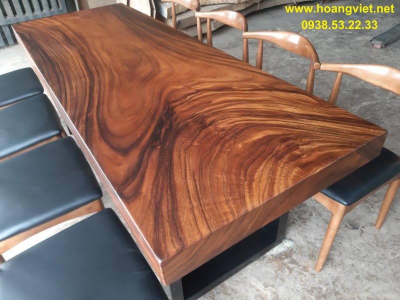 Mặt bàn ăn gỗ me tây vân đẹp Mặt bàn ăn gỗ me tây vân đẹp