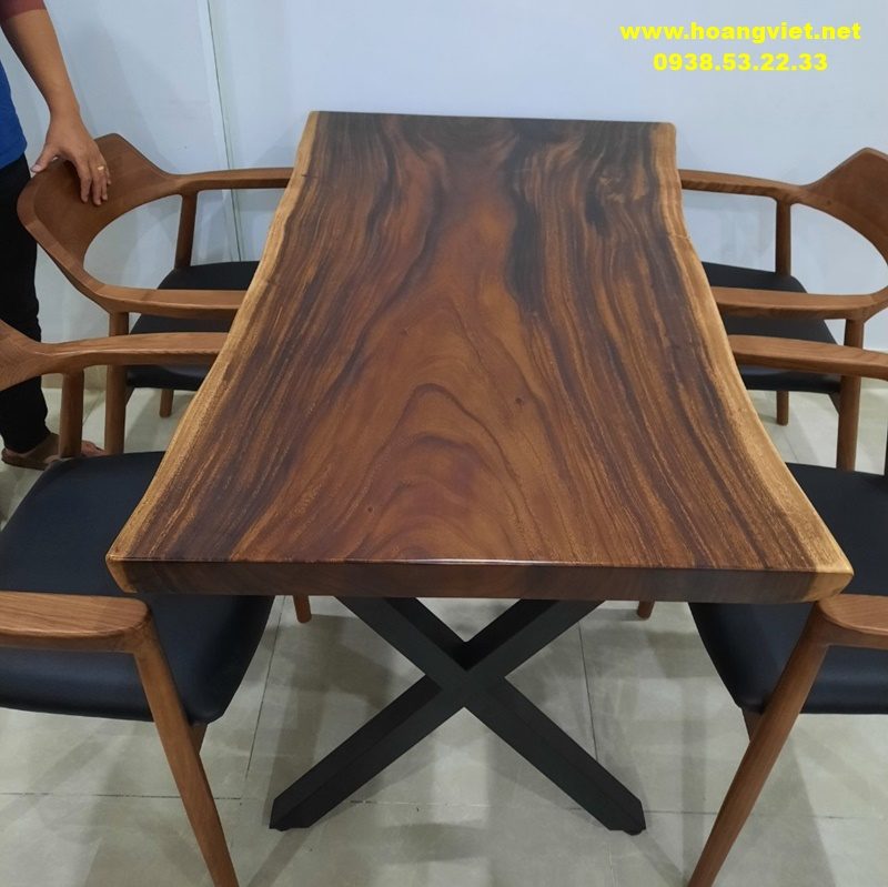 Mặt bàn ăn gỗ tự nhiên 4 ghế Mặt bàn ăn gỗ tự nhiên 4 ghế