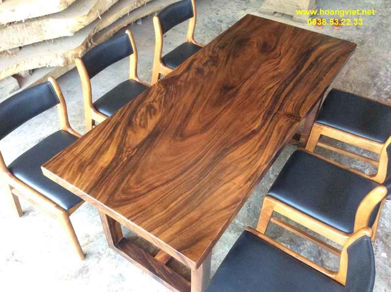 Bàn ăn gỗ tự nhiên me tây kết hợp 6 ghế bella Bàn ăn gỗ tự nhiên me tây kết hợp 6 ghế bella