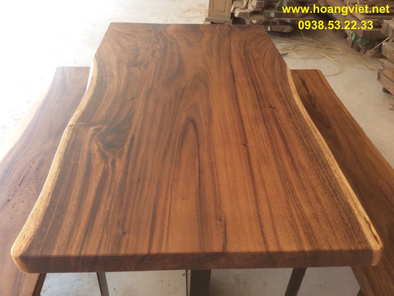 Măt bàn ăn k3 gỗ me tây nguyên khối Măt bàn ăn k3 gỗ me tây nguyên khối
